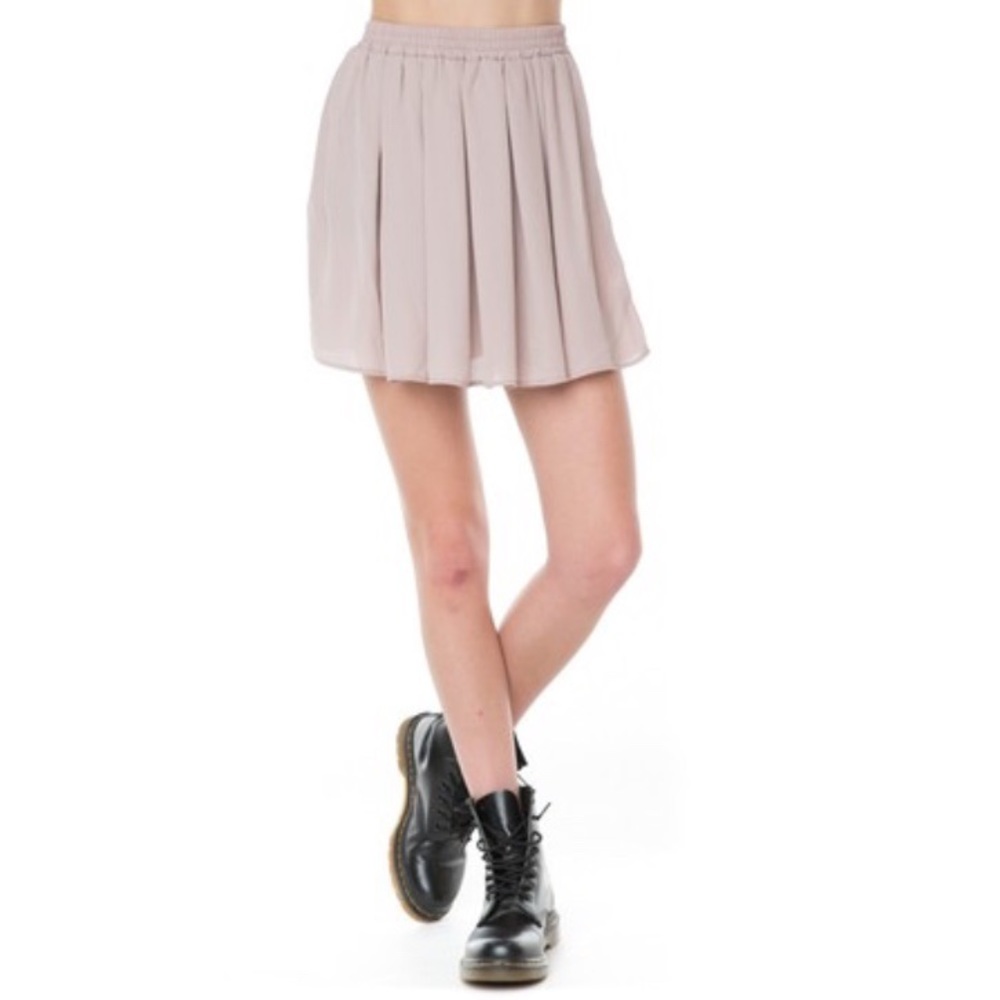 Brandy Melville Mauve Flowy Heather Skirt